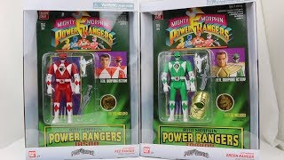 Legacy Auto Morphin Red amp Green Rangers Review Mighty Morphin Power Rangers [upl. by Lennon416]