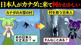 【実話】「日本人、外に出ないで！」豪雪で身動きが取れないカナダの村で日本人がとった行動とは【ずんだもん＆ゆっくり解説】 [upl. by Eamon]