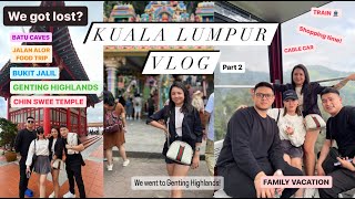 KUALA LUMPUR Vlog l Genting Highlands and Batu caves Tour l Jalan Alor l Bukit Jalil l Part 2 [upl. by Eirok]