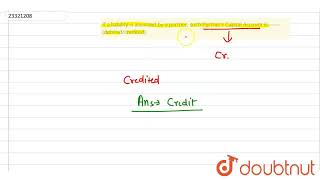 If a liability is assumed by a partner such Partner’s Capital Account is —— debitedcredited [upl. by Sheila]