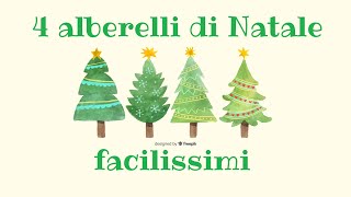 ALBERELLI di NATALE fai da te FACILISSIMI da fare  riciclo creativo tutorial 91 [upl. by Sivolc]