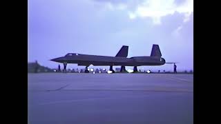 SR71A Blackbird evening launch Okinawa late 80s HD [upl. by Linus]