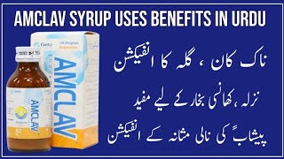 Amclov Syrup uses in Urdu Amclov Syrup 156mg uses benefits side effects in Urdu [upl. by Assyram]