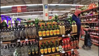 Fethiye supermarket walk how expensive is alcohol in Turkey 2021 [upl. by Nivlak]