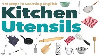 English Vocabulary  KITCHEN UTENSILS [upl. by Akeim765]