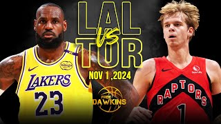 Los Angeles Lakers vs Toronto Raptors Full Game Highlights  Nov 1 2024  FreeDawkins [upl. by Erine]