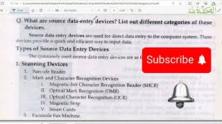 Source Data Entry Devices  Full explanation  barcode reader MICR OCR OMR  chapter 1 ICS part 1 [upl. by Oirazan166]