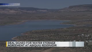 Agreement signed expanding water storage at Abiquiu Reservoir [upl. by Sykleb]