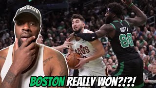 BROOKLYN FAN REACTS TO CAVALIERS at CELTICS  EMIRATES NBA CUP  GAME HIGHLIGHTS [upl. by Htebezile]