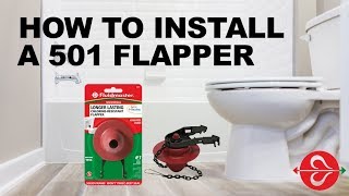 Fix Water Running from Toilet Tank into Bowl in Older Toilets with Fluidmasters 501 Flapper [upl. by Audi202]