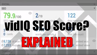 What is the vidIQ SEO Score and how to get more views [upl. by Eelannej251]