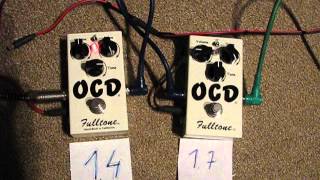 Fulltone OCD 14 vs 17  Same settings different sound [upl. by Tait317]