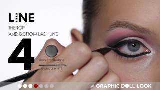 Sephora Make Up Academy Palette  Graphic Doll Look [upl. by Korney]