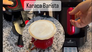 Karaca Hatır Barista ile Cappuccıno yapımı ☕️ Eksi yönleride mevcut karacabaristahatır [upl. by Siuol]