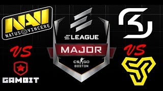 CSGO Eleague Boston 2018 Navi VS Gambit SK Gaming Vs Space Soldiers [upl. by Doty]