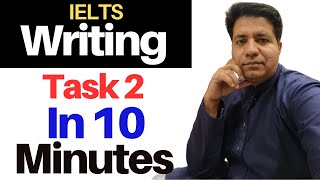 IELTS Writing Task 2 In 10 Minutes By Asad Yaqub [upl. by Eednarb868]