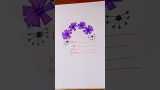 Beautiful cover page design for school project and Journal youtubeshorts coverpage art [upl. by Isiahi]