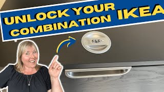 Forgot Your Combination How To UNLOCK Your Ikea Filing Cabinet Combination Lock [upl. by Stultz]