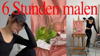 Ein realistischer Tag als Vollzeit Künstlerin im Art Studio [upl. by Kornher990]