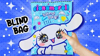 Blind Bag paper 💙 Cinnamoroll 🔷 DIY HOMEMADE PAPER BLIND BAG  TUTORIAL How To Make Blind Bag Paper [upl. by Slosberg874]