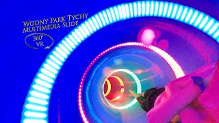 Wodny Park Tychy Multimedia Slide Night 360° VR POV Onride [upl. by Safoelc992]