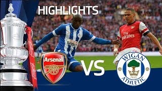 ARSENAL VS WIGAN ATHLETIC 11 ARSENAL WIN ON PENALTIES Goals and highlights FA Cup Semi Final [upl. by Nisior]