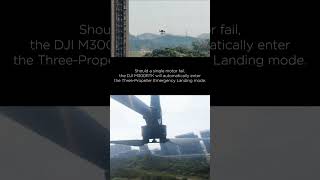 DJI M300 RTKs ThreePropeller EmergencyLanding Mode😎 [upl. by Harned]