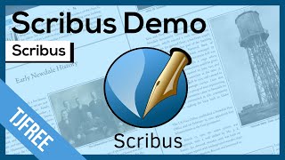 Scribus Demo  Free Desktop Publishing Adobe Indesign Alternative [upl. by Leraj753]