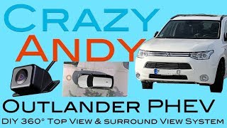 Mitsubishi Outlander DIY 360° Top View amp surround View System [upl. by Lynelle38]