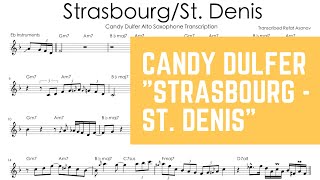 Candy Dulfer  quotStrasbourg  St Denisquot Alto Saxophone Solo Transcription [upl. by Haletta8]