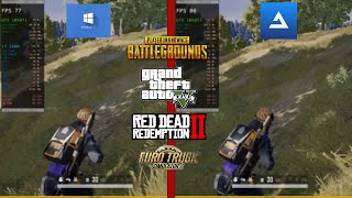 Atlas OS 22h2 VS Windows 10 Low end PC 4 Games Tested [upl. by Yeleek]