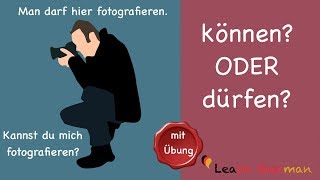 Common Mistakes in German  können oder dürfen  Learn German  A1  A2 [upl. by Farrel]