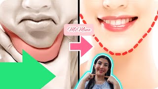 8mins Reduce Double Chin And Get A Slim Beautiful Neck With This Exercise Face Lift  Slim Neck [upl. by Airet]