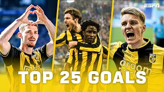 De 25 MOOISTE GOALS van VITESSE in de Eredivisie 🟡⚫🦅 [upl. by Jariv]