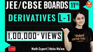 Derivatives L1  Class 11 Maths Chapter 13  JEE Maths  JEE 2021  Neha Agrawal Maam  Vedantu [upl. by Navetse]