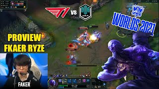 Proview FAKER Ryze  T1 vs DK  Worlds 2021 Semifnals  페이커 개인  2021월드 챔피언십 [upl. by Enyleuqcaj]