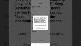 HOW TO GET YOUR WALLET RECOVERY PHRASE FROM BITKEEP WALLET [upl. by Bibeau]