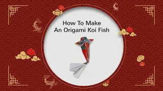 Angpow Origami Koi Fish  CNY DIY with HSBC Red Packets [upl. by Anir333]