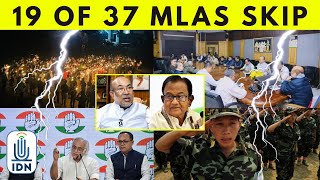 Cracks in Manipur NDA widen as 19 of 37 MLAs skip CM meet  IDNews [upl. by Nirat]