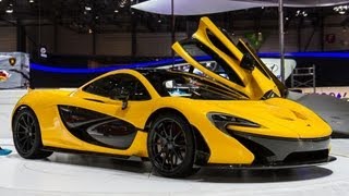 EXCLUSIVE Yellow McLaren P1  Geneva 2013 [upl. by Branscum]