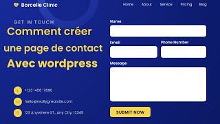 Comment créer un formulaire de contact dans WordPress  Gratuitement [upl. by Yroj]