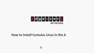 How to install Cumulus Linux in the AS571254X [upl. by Lai]