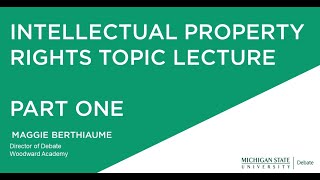 Intellectual Property Rights Topic Lecture  Part 1 [upl. by Refenej]