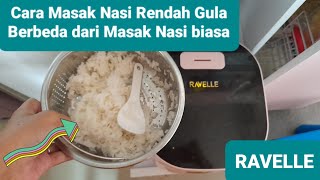 Cara Memasak Nasi Rendah Gula RAVELLE  How to cook rice with Ravelle Low Sugar Rice Rice Cooker [upl. by Sochor]