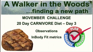 MOVEmber Challenge 20 Day Carnivore Diet Day 3 [upl. by Brewster588]