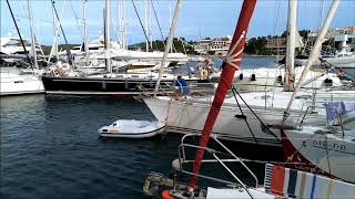 sailboat docking fail Korcula 2017 [upl. by Ri]