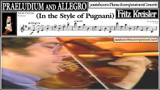 Perlman  Praeludium and Allegro by Kreisler in the Style of Pugnani  SHEET MUSIC [upl. by Nwahsyd]