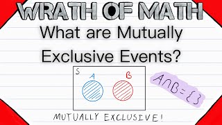 What are Mutually Exclusive Events  Probability Theory Disjoint Events [upl. by Vaughan]