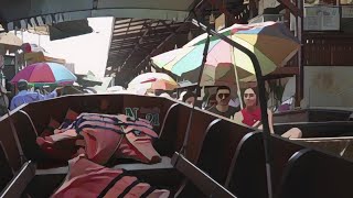 Damnoen Saduak Floating Market  The Largest Floating Market in Thailand Full Tour 4K [upl. by Culliton863]