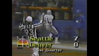 1984 Week 13  Seahawks vs Broncos [upl. by Ainigriv74]